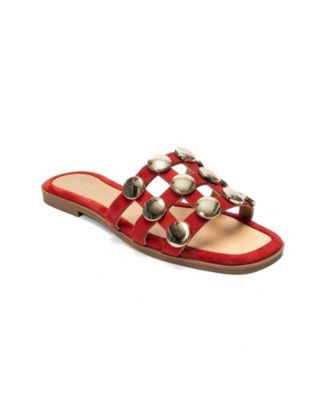 Forever and Always Shoes Women's Bareon Leather Slippers