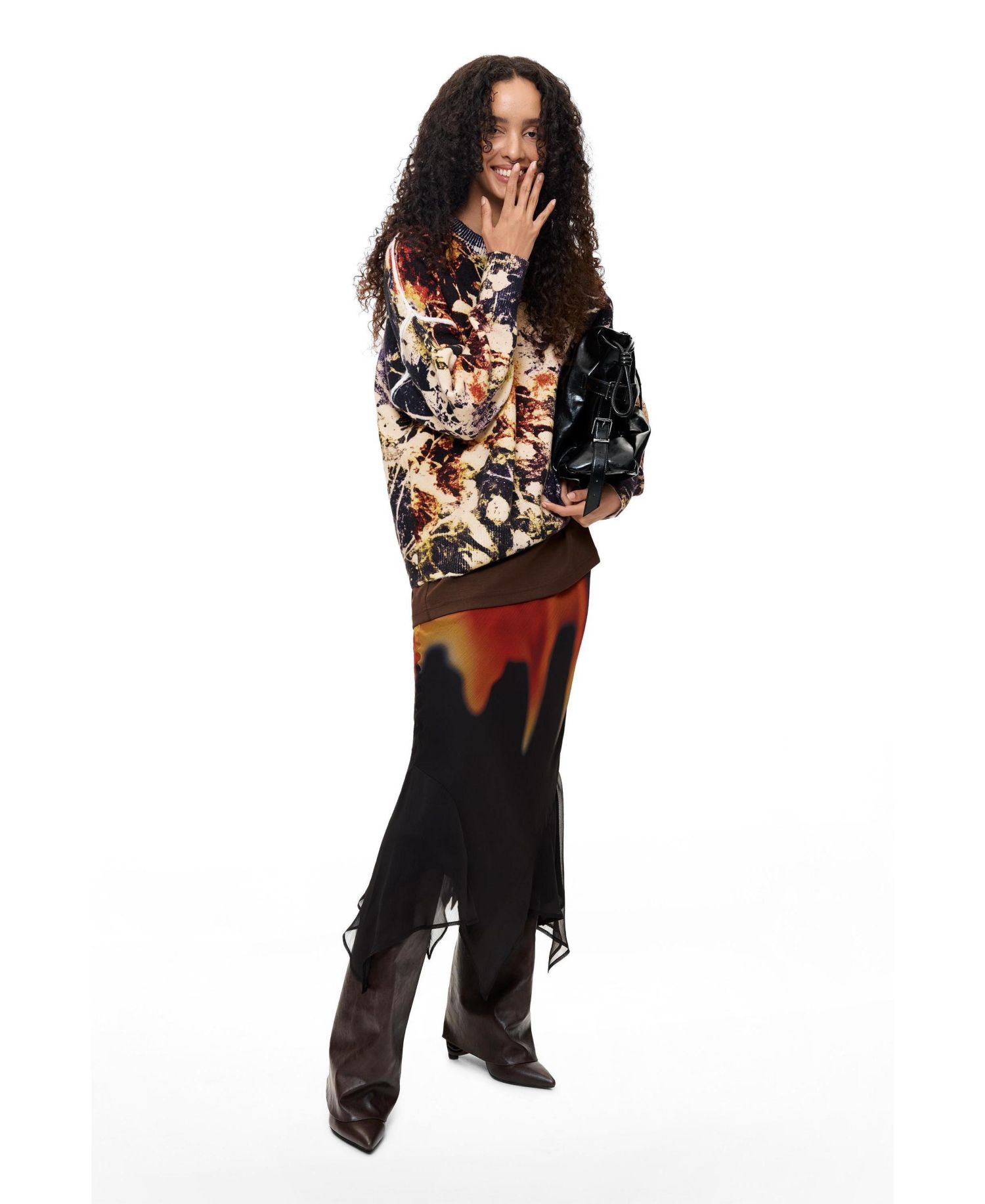 Women's Jacquard Print Sweater