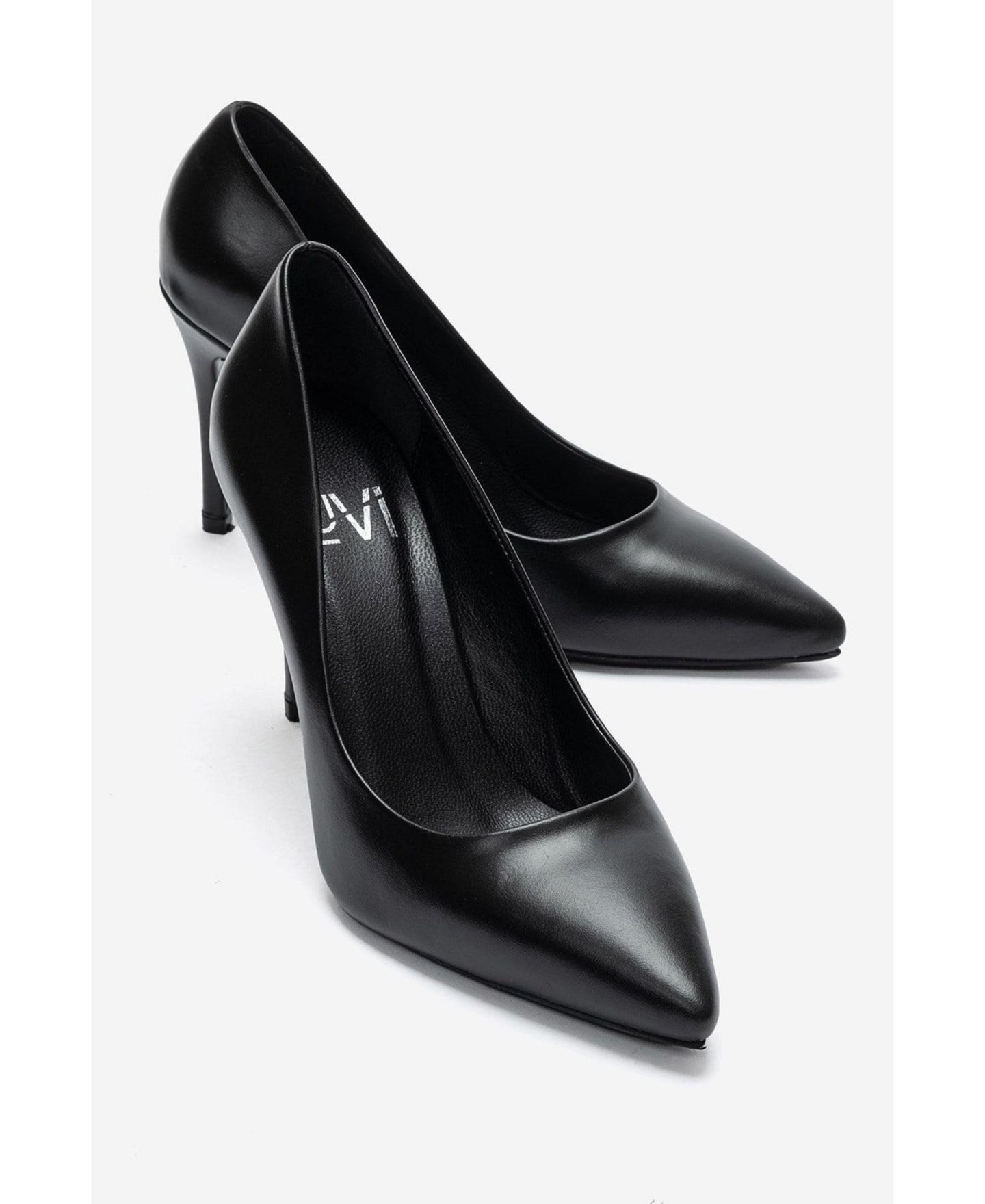 Женские туфли Forever & Always Shoes Moriel Leather Stiletto, цвет: Чёрный — фото 3