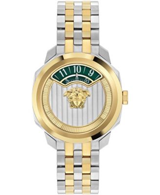 Women's Dylos Silver Stainless Steel Bracelet Watch 39mm