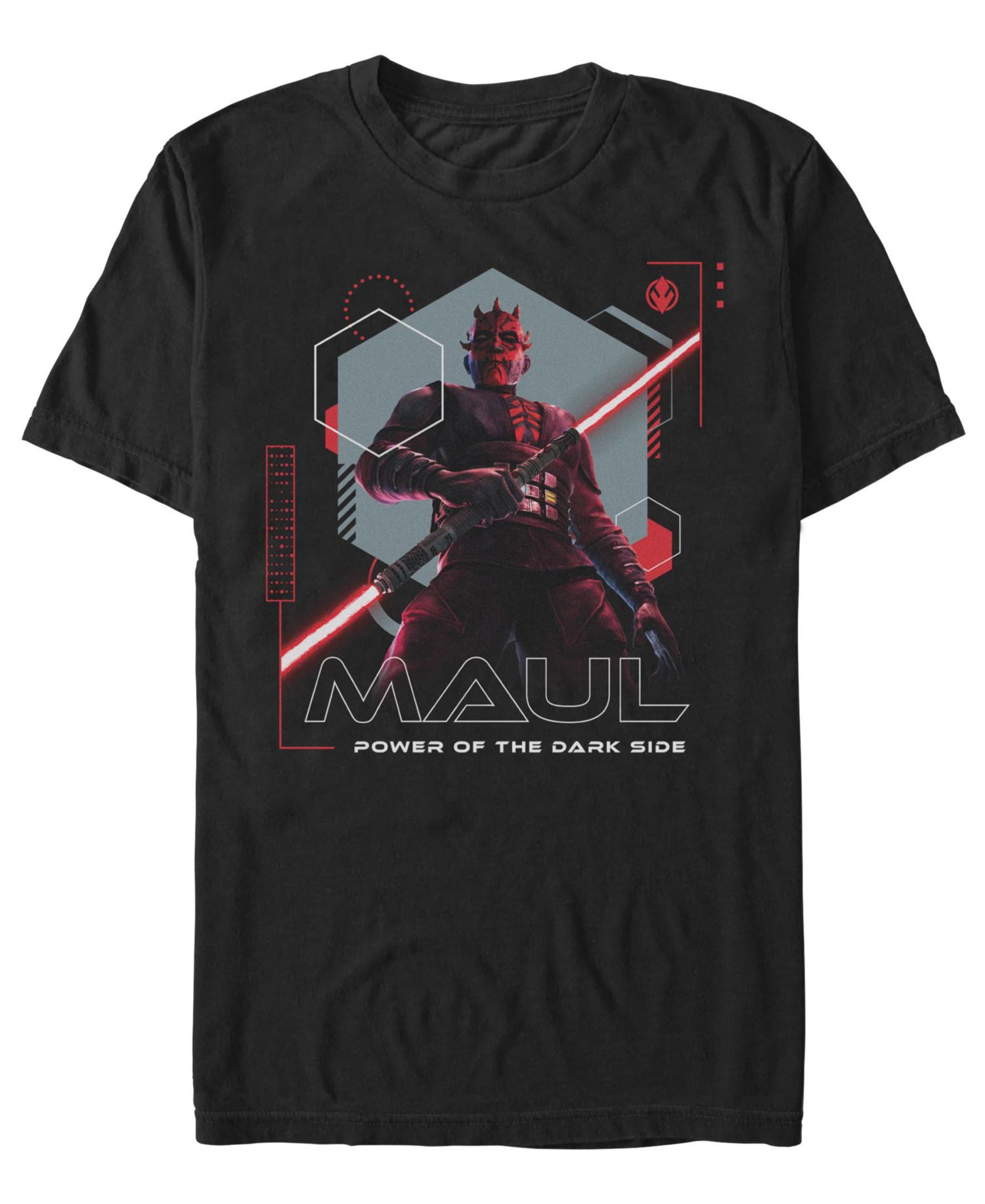 Men's Star Wars Maul Power Of The Dark Side Crewneck T-Shirt