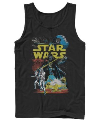 Men's Star Wars Retro Comic Cover Graphic Tank Top