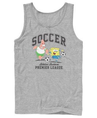 Men's SpongeBob SquarePants and Patrick Star Soccer Premier League Graphic Tank Top