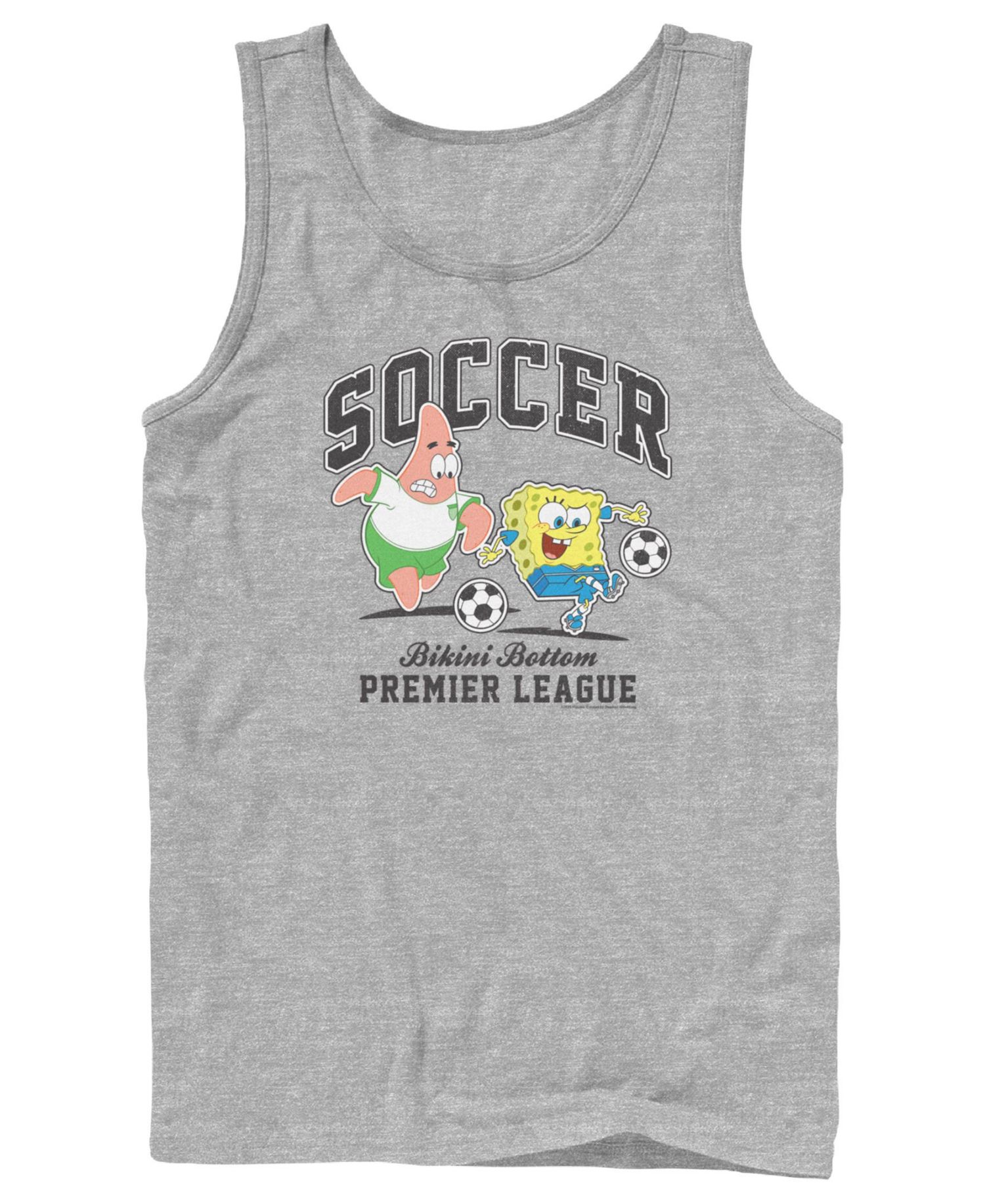 Men's SpongeBob SquarePants and Patrick Star Soccer Premier League Graphic Tank Top
