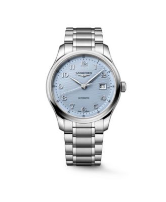 Men's Master Collection Silver Stainless Steel Strap Watch 41mm