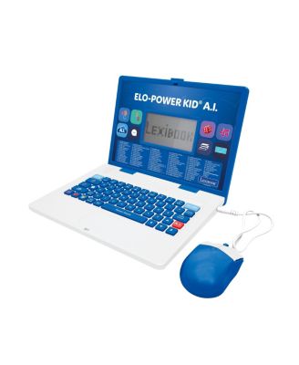 ELO-Power Kid A.I. Educational Laptop JCAI601i2, English and Spanish Learning, 164 Activities, Educational Laptop, Ages 4+