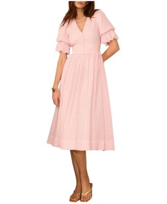 Women's Checked Midi Dress
