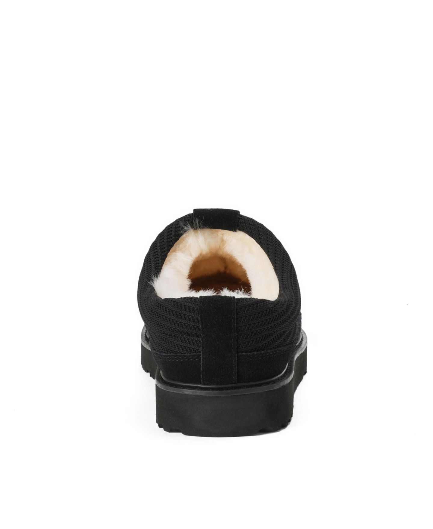 Мужские сабо Dearfoams Grafton Allday Knit Water Repellent Clog Slippers, цвет: Чёрный — фото 3