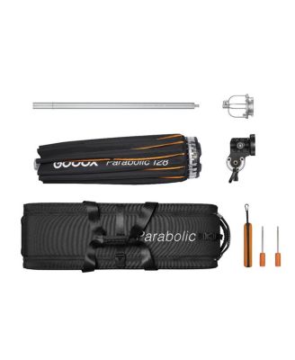 128 Parabolic Light Focusing System Kit 50-Inch Reflector for Various Strobe Lights