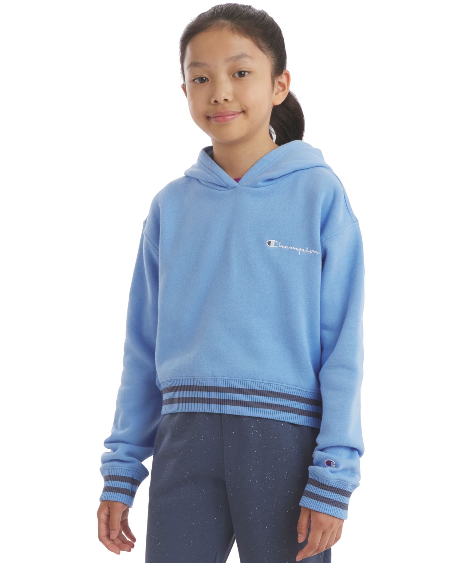 Girls' 7-16 Hooded Neck Sweatshirt