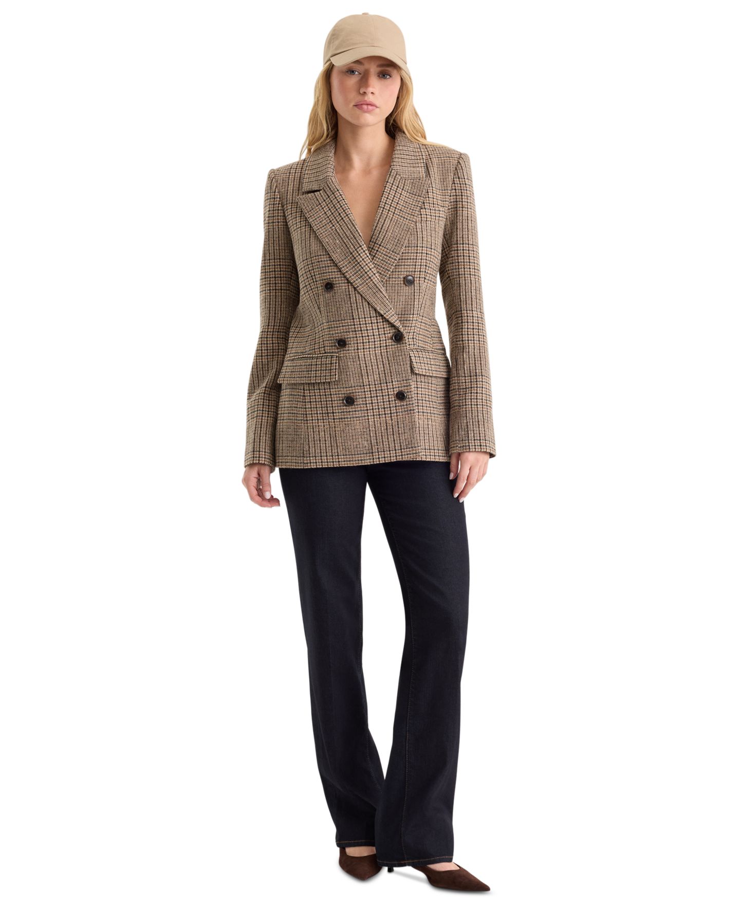 Женские джинсы Good American Petite True Straight High-Waisted, цвет: Rinse — фото 2