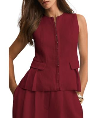 Women's Tailored Tie Back Waistcoat