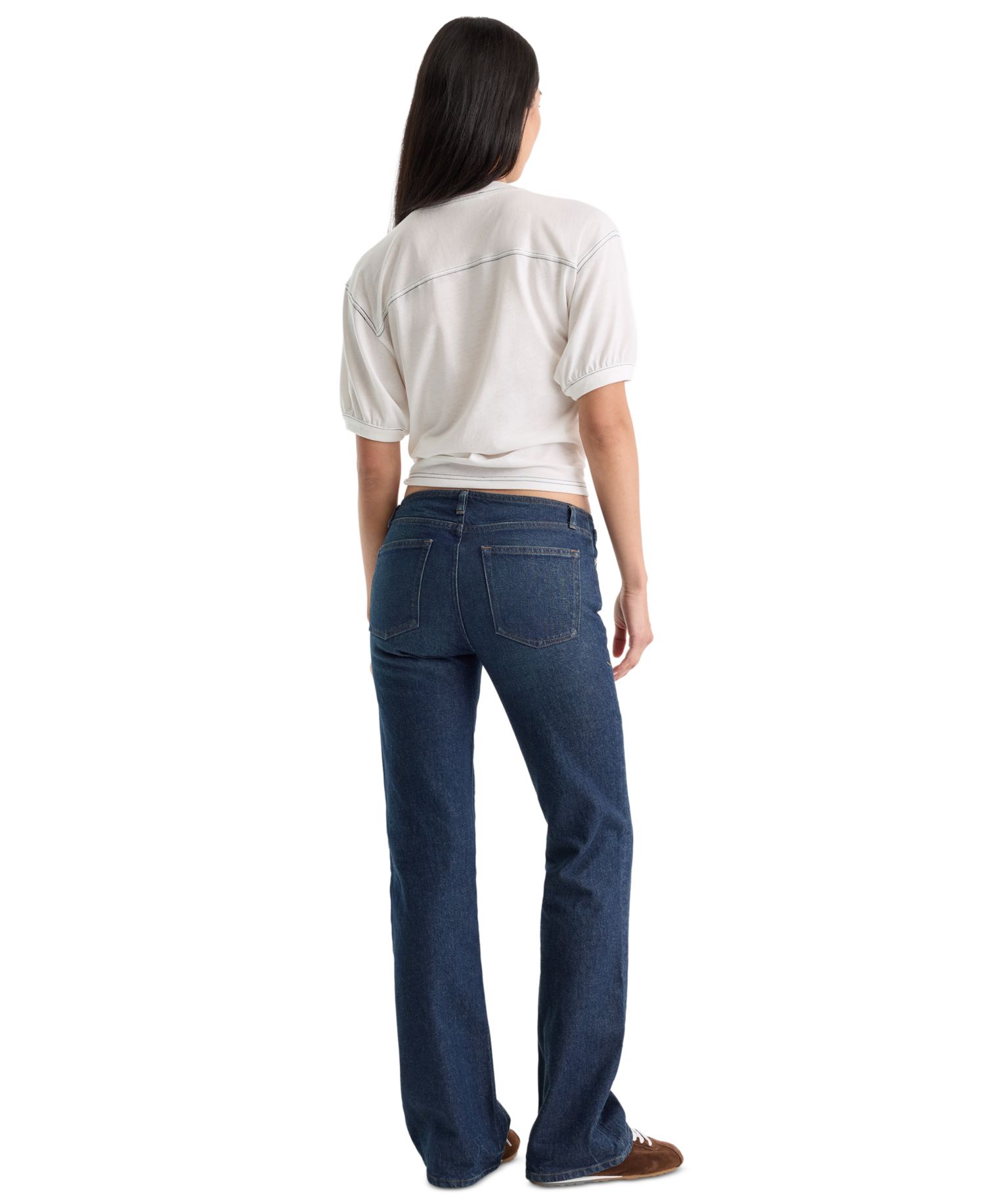 Women's Low-Rise Bootcut Ghost-Waistband Jeans