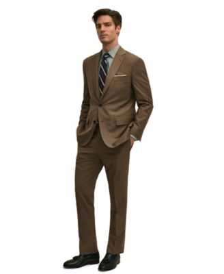 Men Classic-Fit Wool Blend Suit Separates