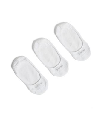 Women's Invisible Step No-Show Silicone Heel Grip Socks, 3-Pack