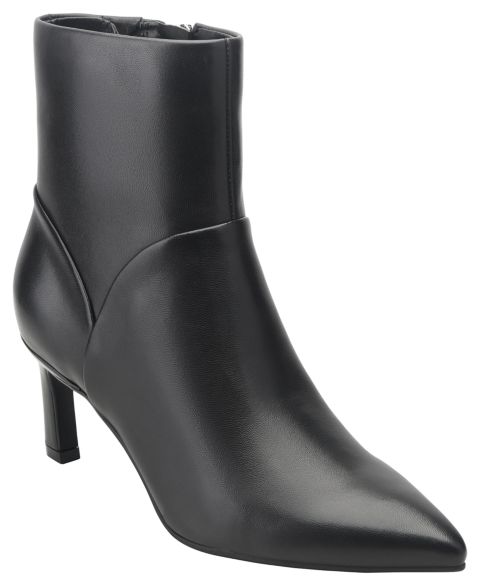 Женские ботинки Marc Fisher Lerita Pointed Toe High Heel Booties, цвет: Чёрный кожаный