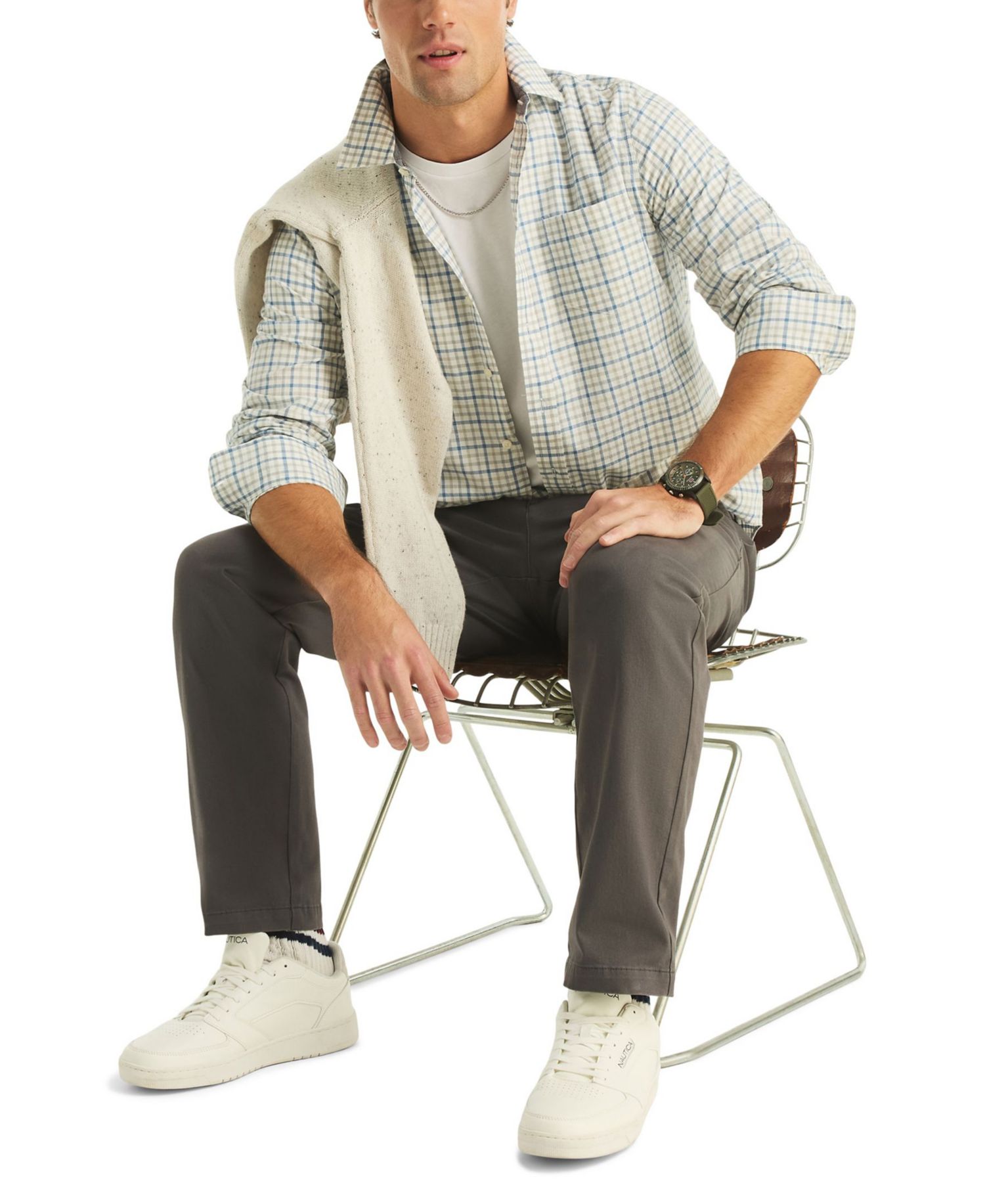 Men's Slub Long-Sleeve Shirt