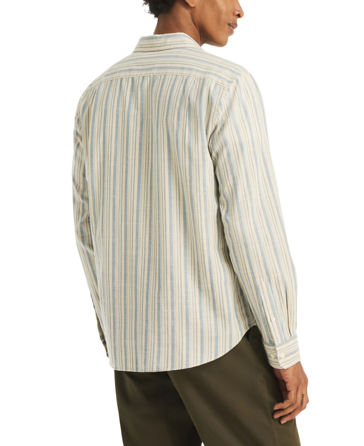 Nautica Men's Slub Long-Sleeve Shirt