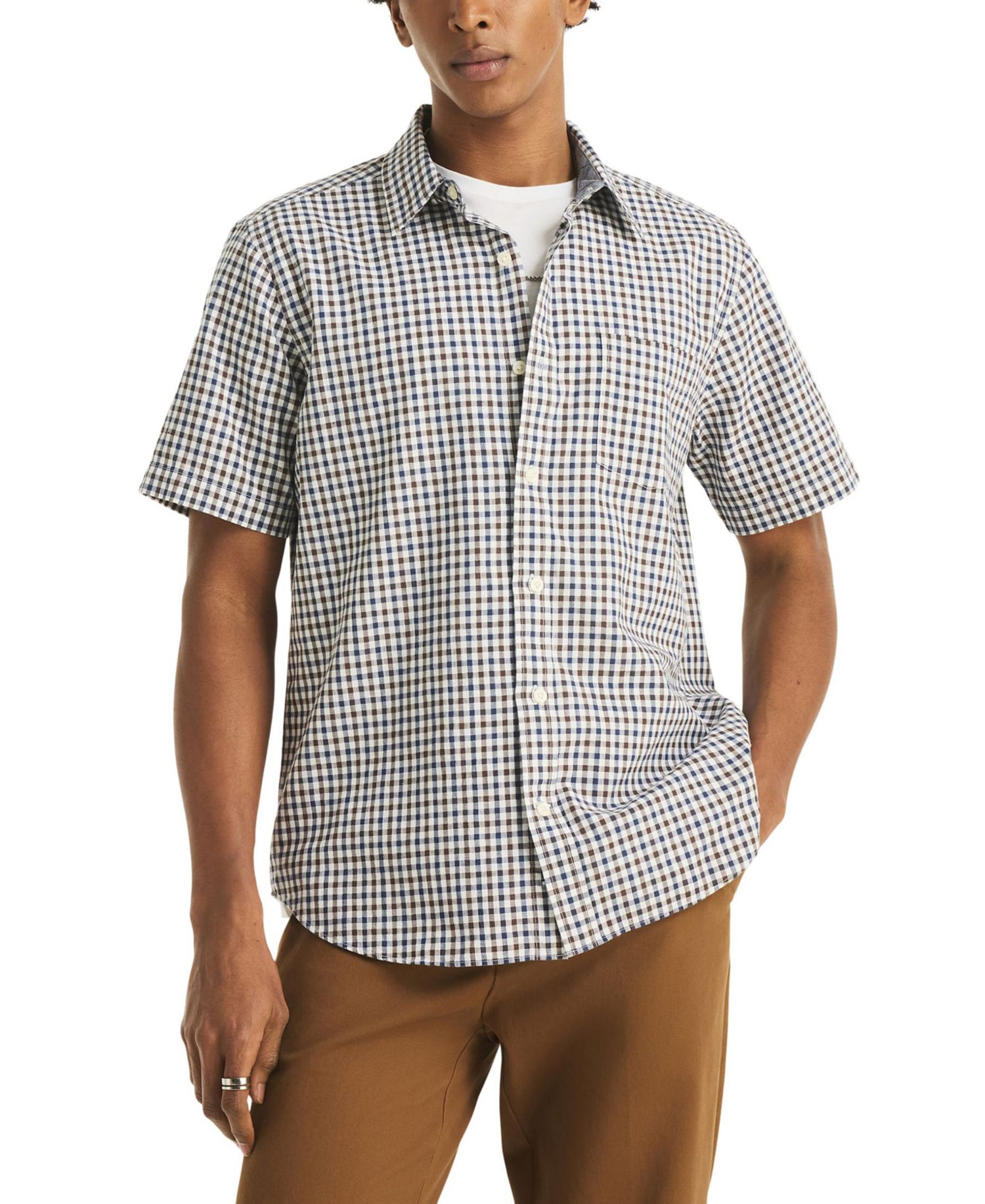Men's Slub Short-Sleeve Shirt