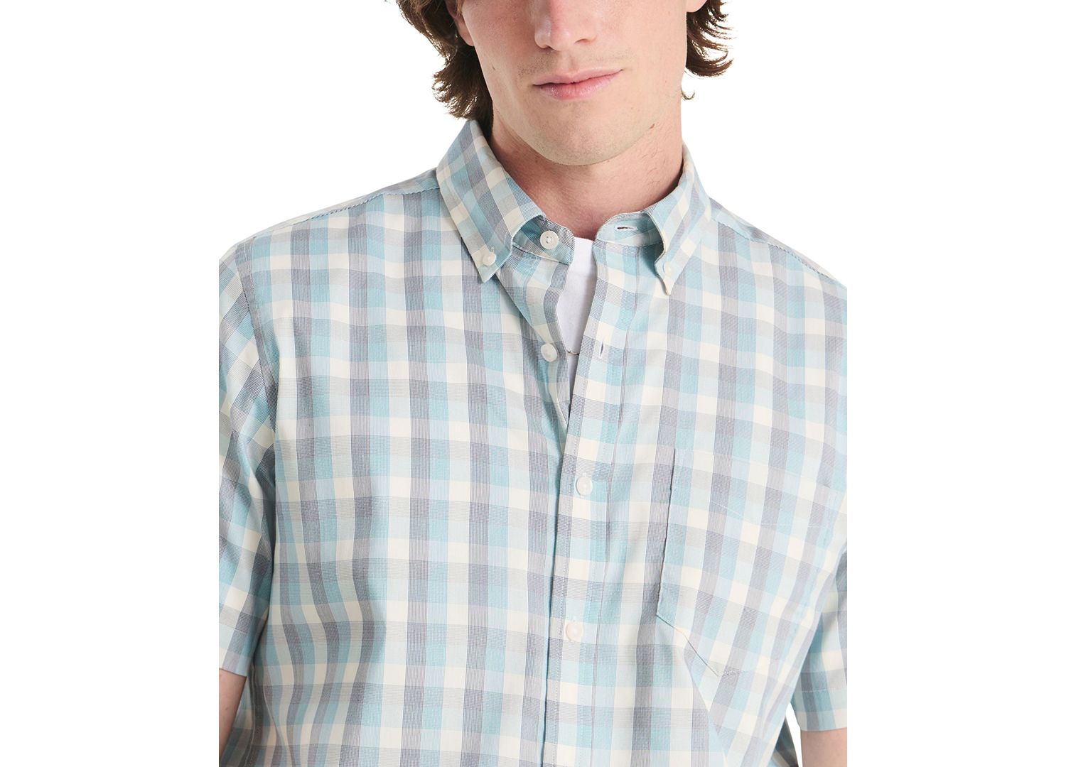 Men's Plaid Short-Sleeve Shirt