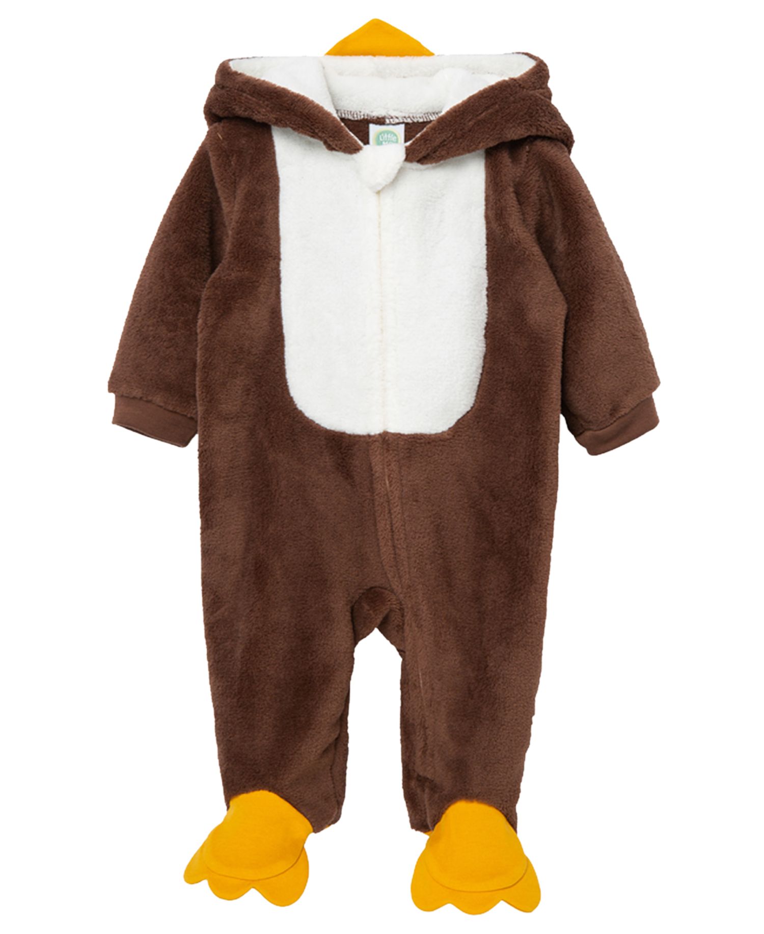 Baby Boys' and Girls' Turkey Fleece Footie Coverall
