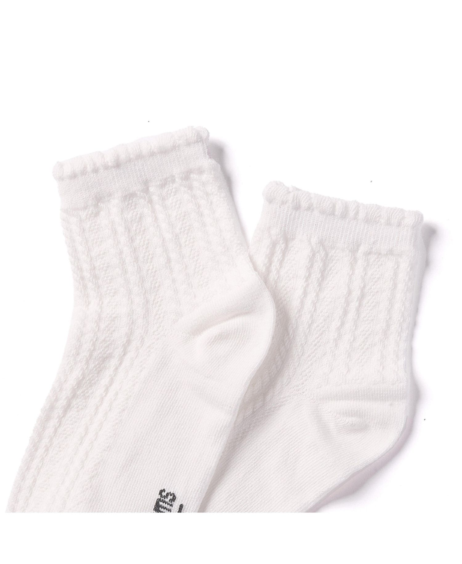 Women's Pointelle Ruffled Crew Socks