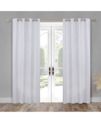 Neal 100% Blackout Solid Machine Washable Curtains, Set of 2 Panels, 52"x108