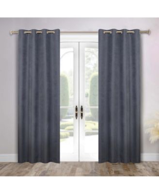Neal 100% Blackout Solid Machine Washable Curtains, Set of 2 Panels, 52"x108