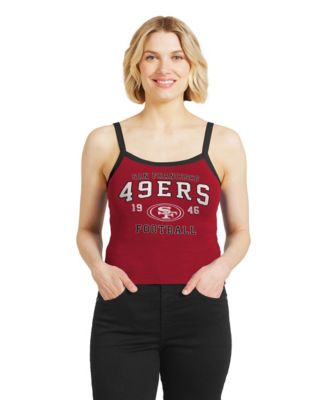 Women's Scarlet San Francisco 49ers Colorblock Racerback Tank Top