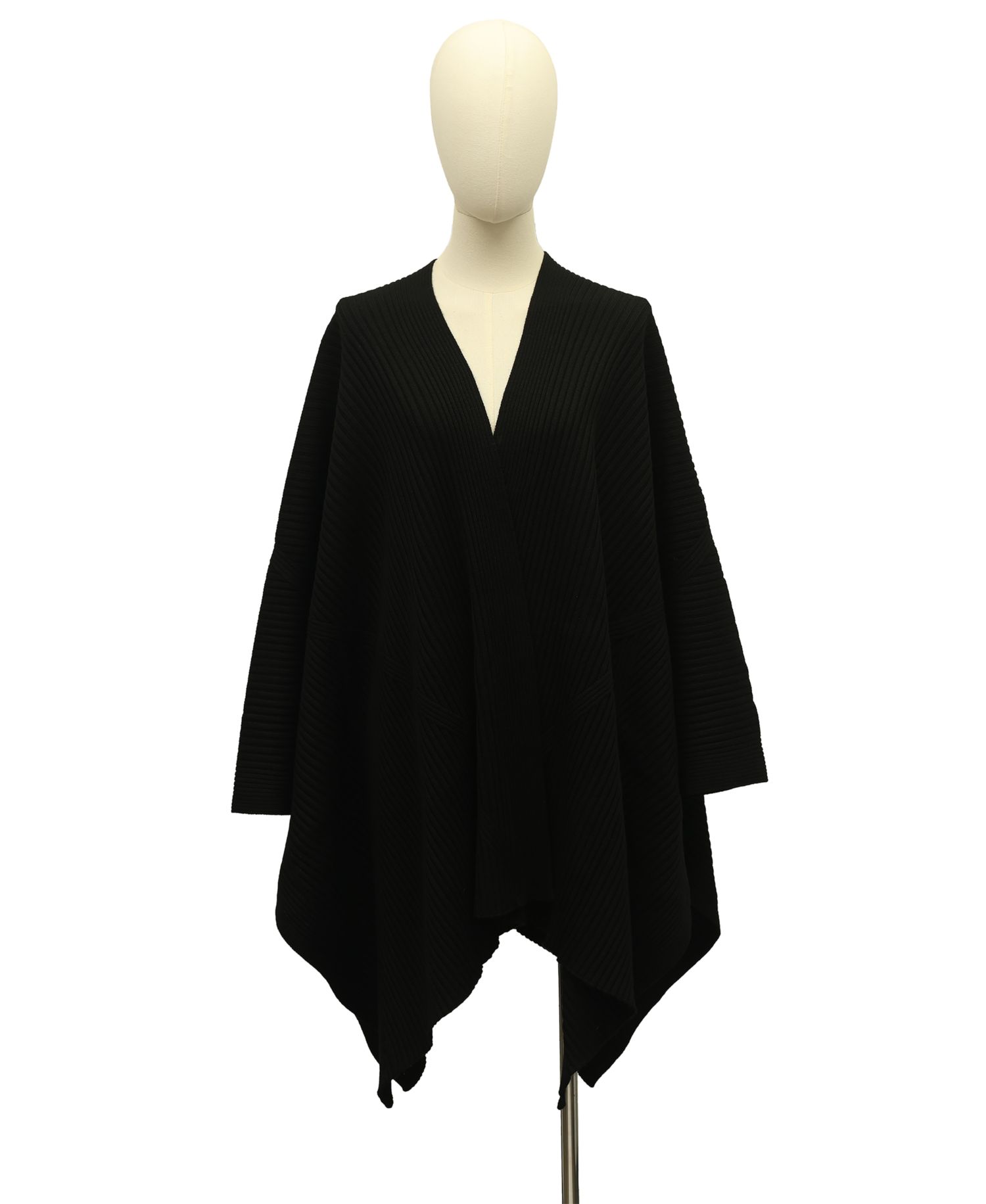 MICHAEL Open-Front Rib Ruana Wrap