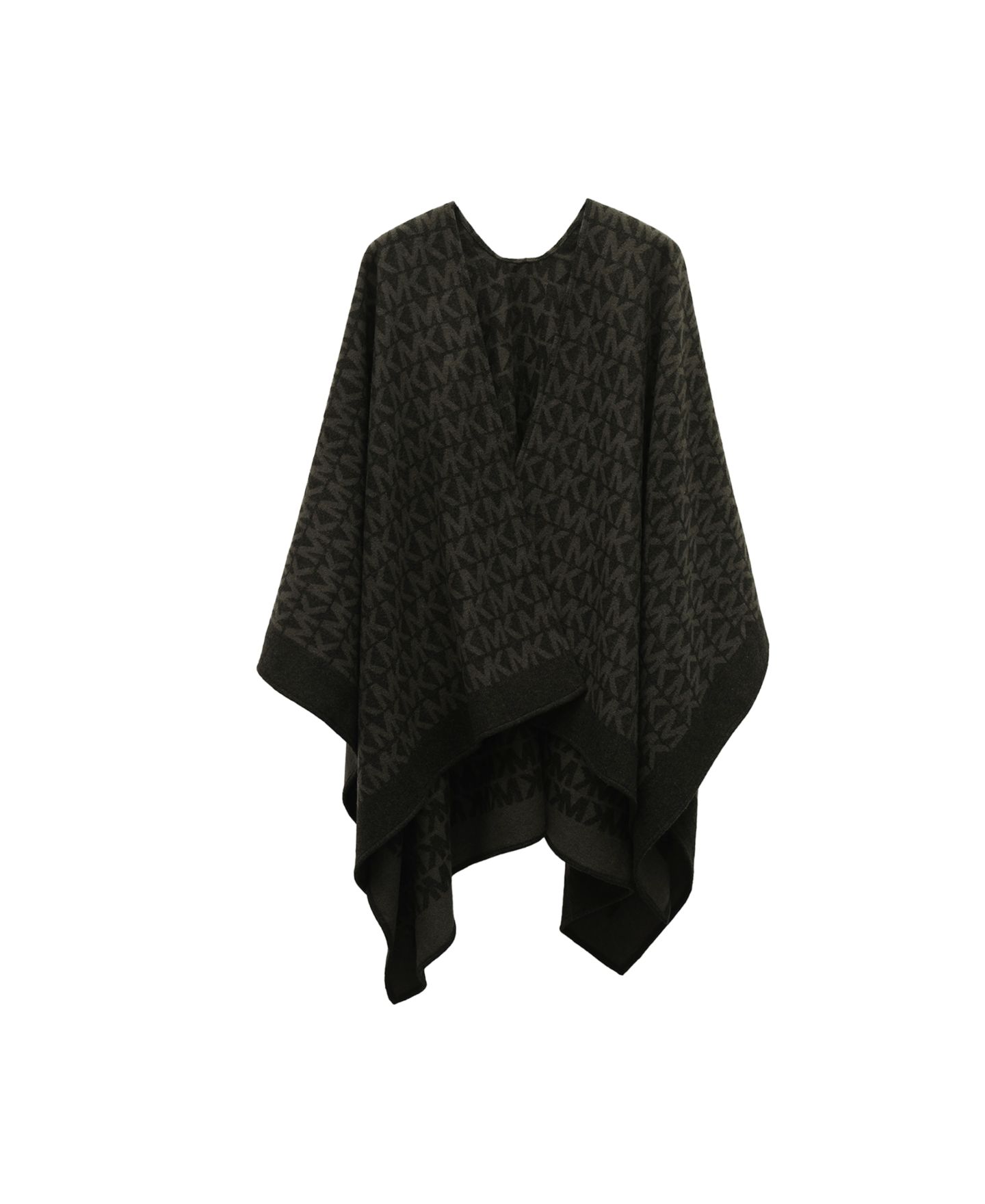 Женские аксессуары Michael Kors Repeat Woven Ruana Wrap, цвет: Чёрный — фото 1