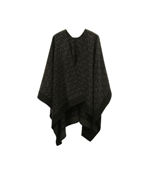 Женские аксессуары Michael Kors Repeat Woven Ruana Wrap, цвет: Чёрный
