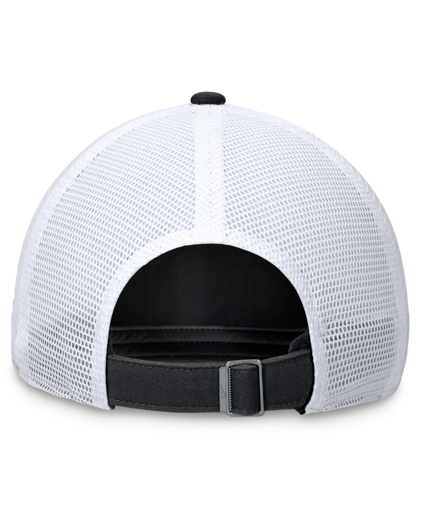 Мужская кепка Nike Black Miami Marlins Wordmark Adjustable Trucker Hat — фото 4
