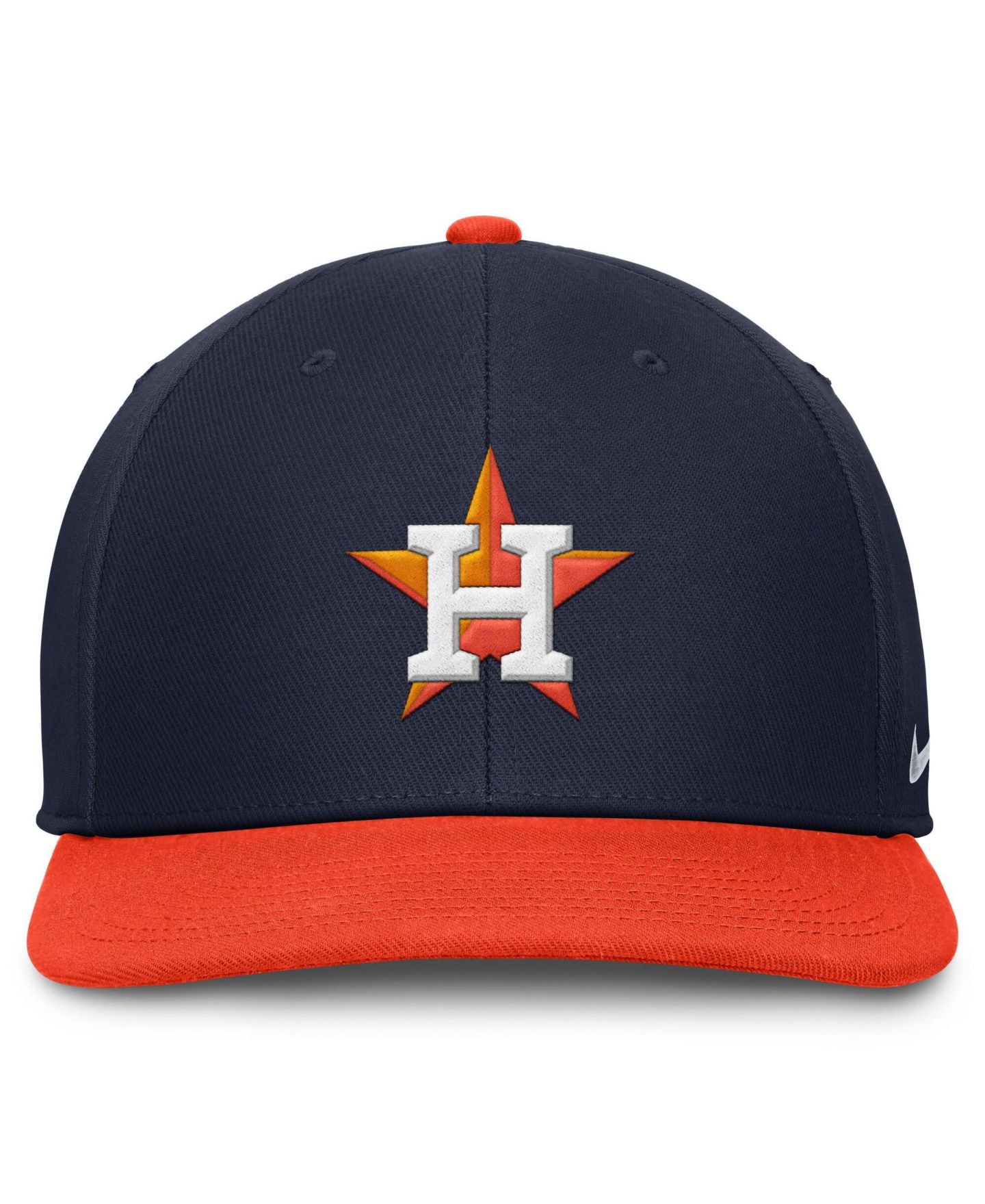 Мужская кепка Nike Navy/Orange Houston Astros Pro Dri-FIT snapback Hat — фото 2