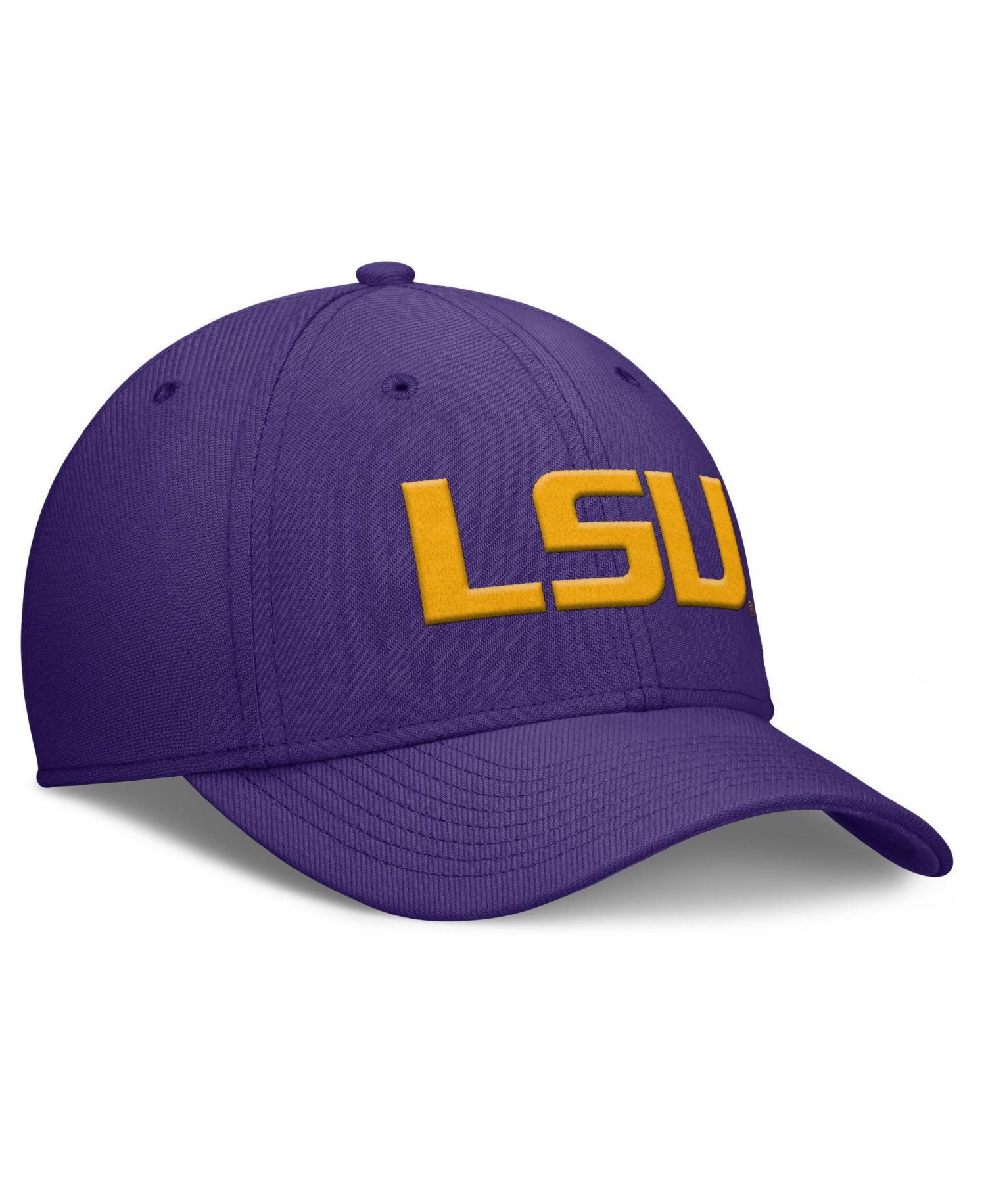 Men's Purple LSU Tigers Rise SwooshFlex Dri-FIT Hat