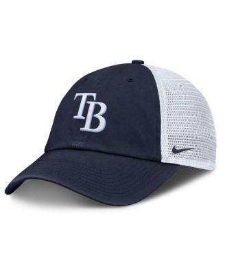 Men's Navy/White Tampa Bay Rays Club Trucker Adjustable Hat