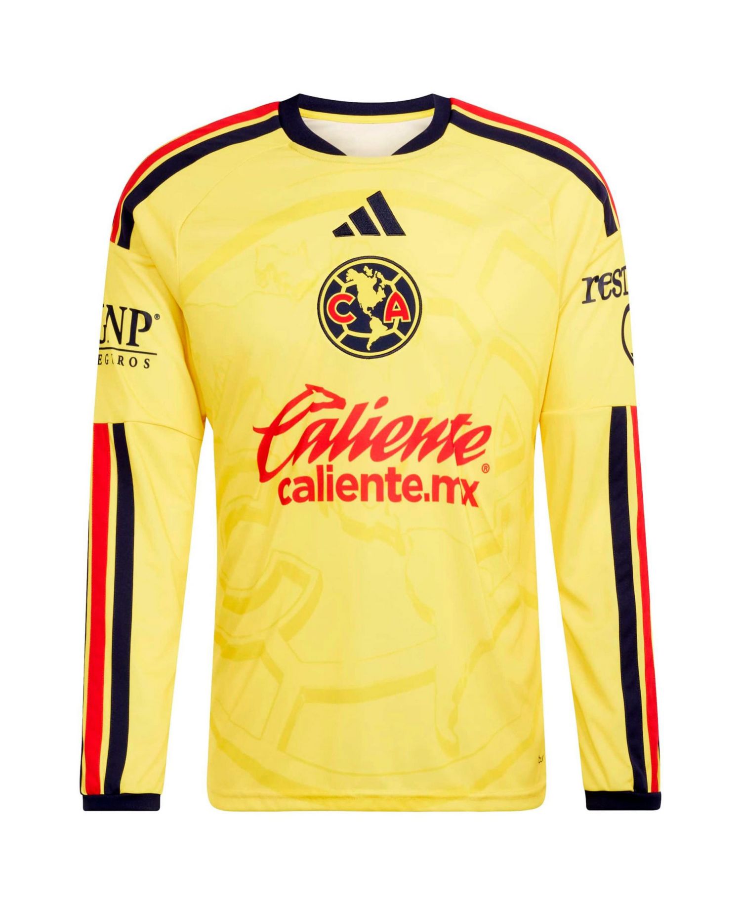 Men's Black Club America 2026/27 Home Replica Long Sleeve Jersey
