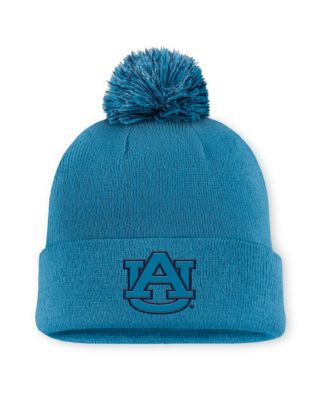 Men's Turquoise Auburn Tigers Primetime Peak Campus Cuffed Knit Hat with Pom