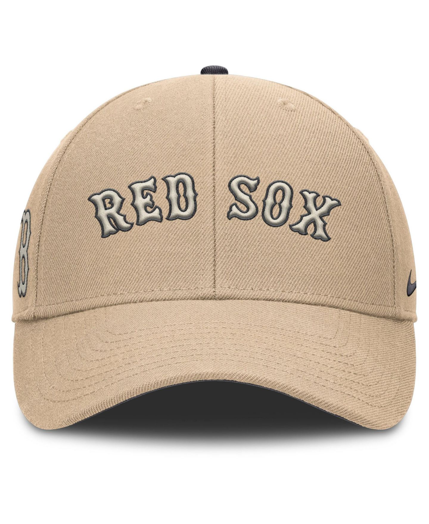 Мужская кепка Nike Khaki Boston Red Sox Rise Adjustable Hat — фото 2