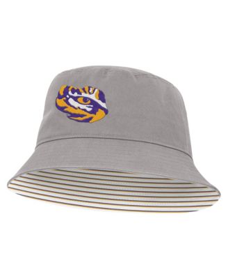 Men's and Women's Gray LSU Tigers Primetime Apex Bucket Hat