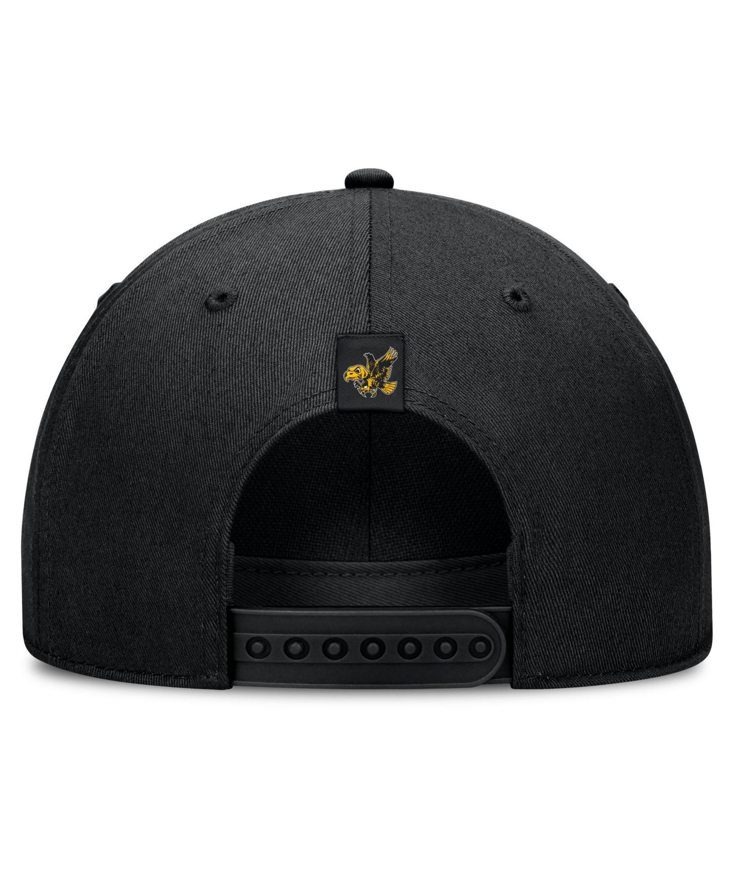 Головной убор Nike Black Iowa Hawkeyes 2026 Basketball Refresh 5-Panel Rope Rise Hat — фото 4
