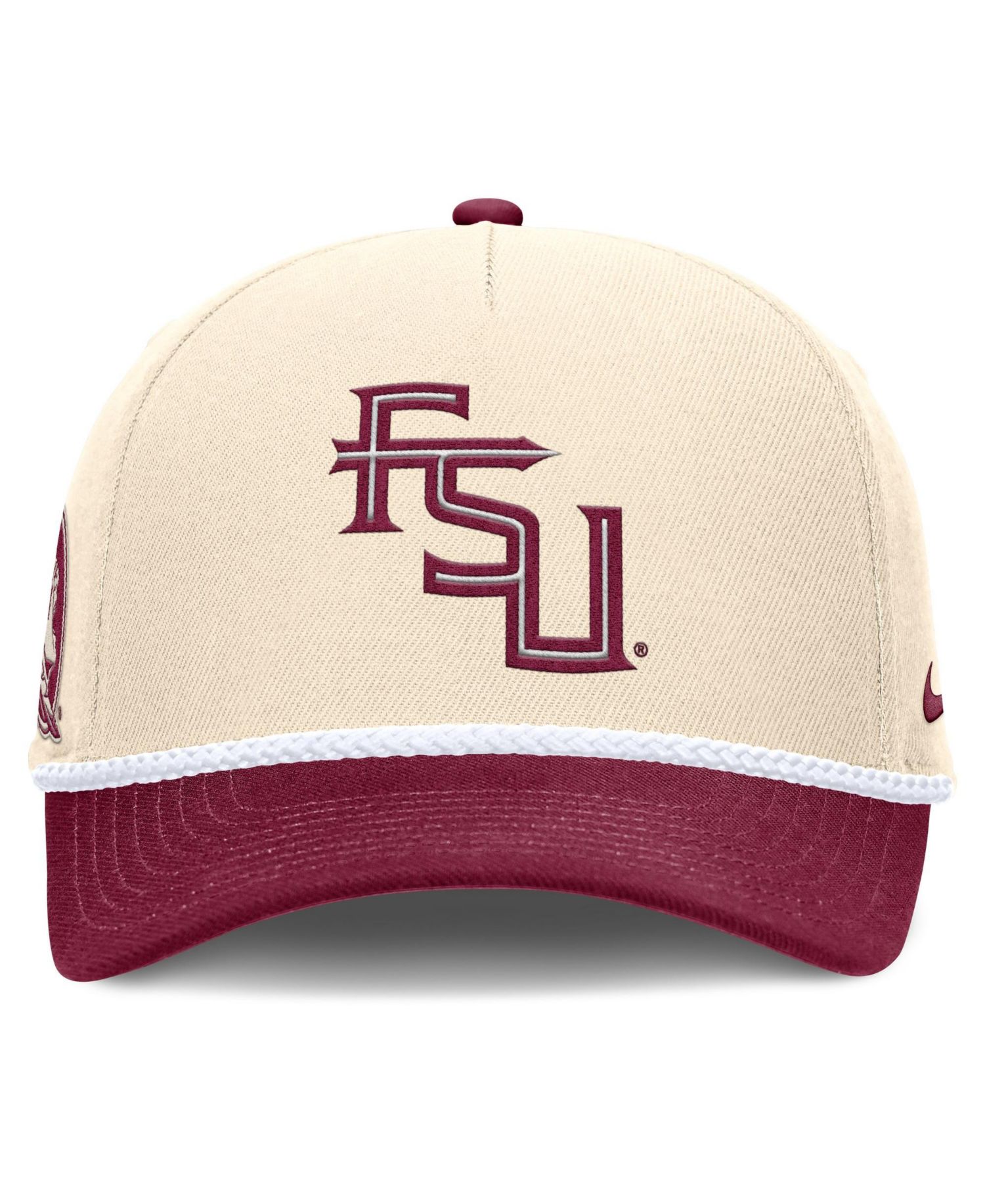 Men's and Women's Natural Florida State Seminoles 2026 Primetime Natural 5-Panel Rope 2-Tone Rise Hat
