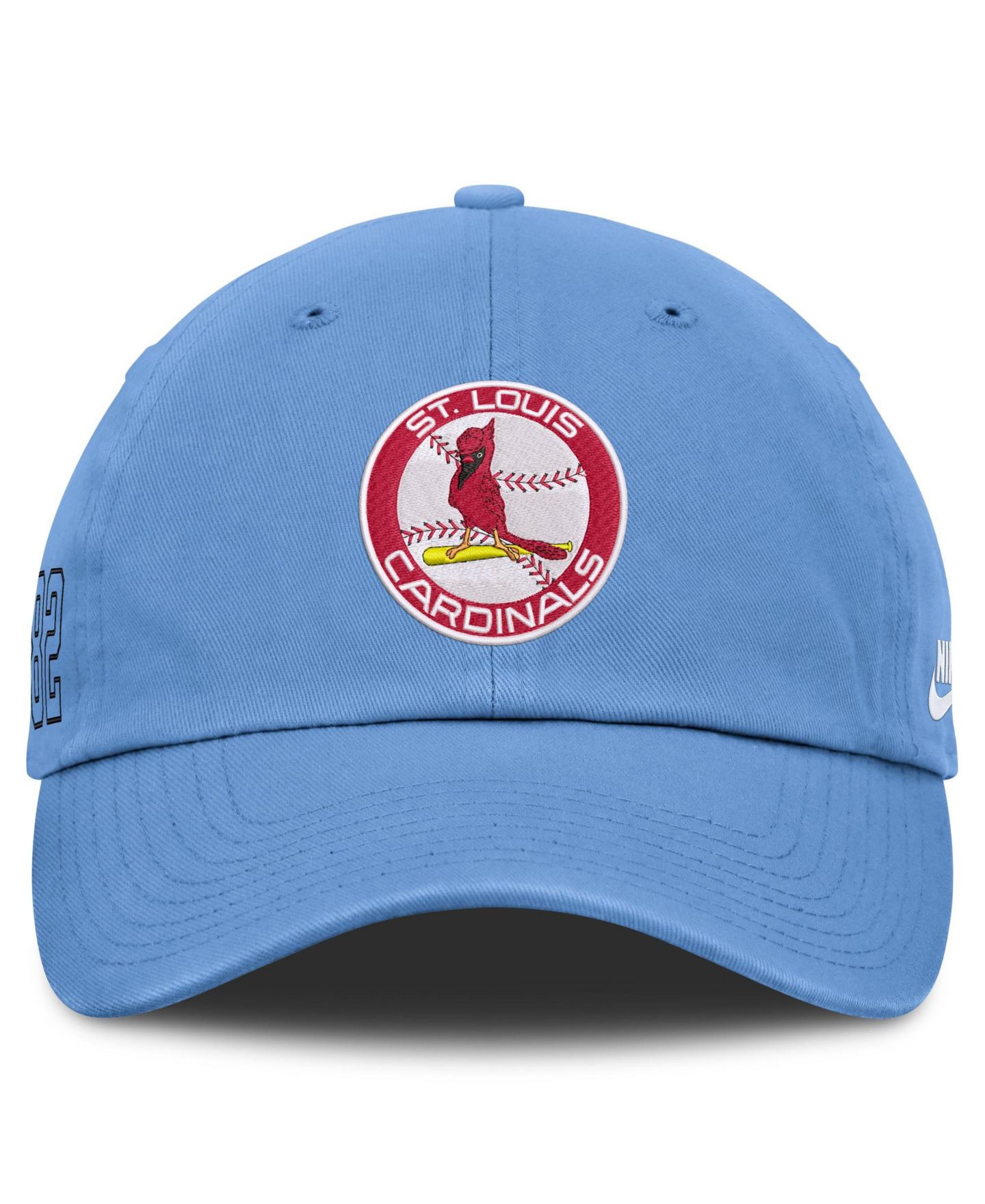 Мужская кепка Nike Light Blue St. Louis Cardinals Cooperstown Club Adjustable Hat — фото 2