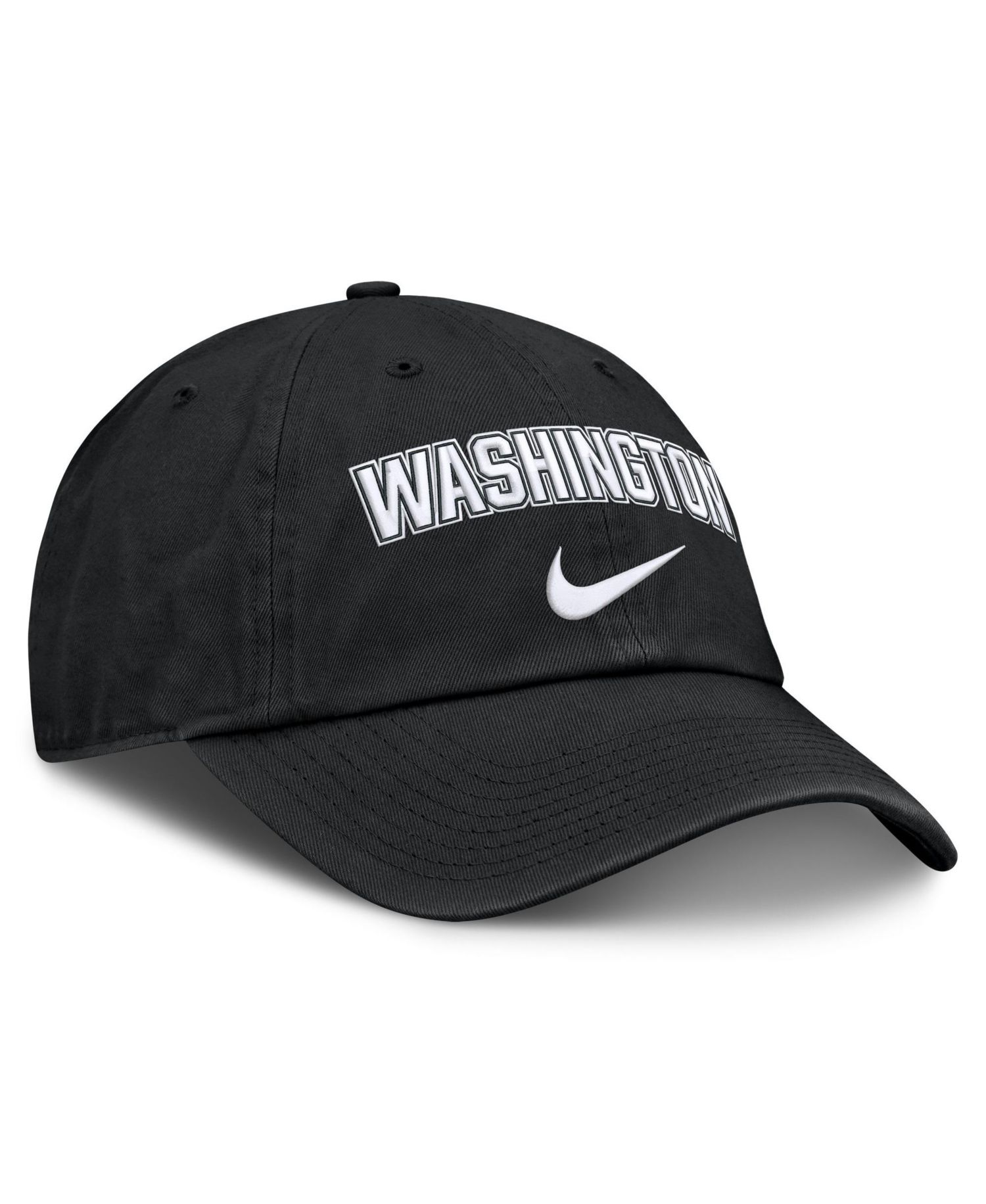Men's Black Washington Nationals Primetime Club Adjustable Hat
