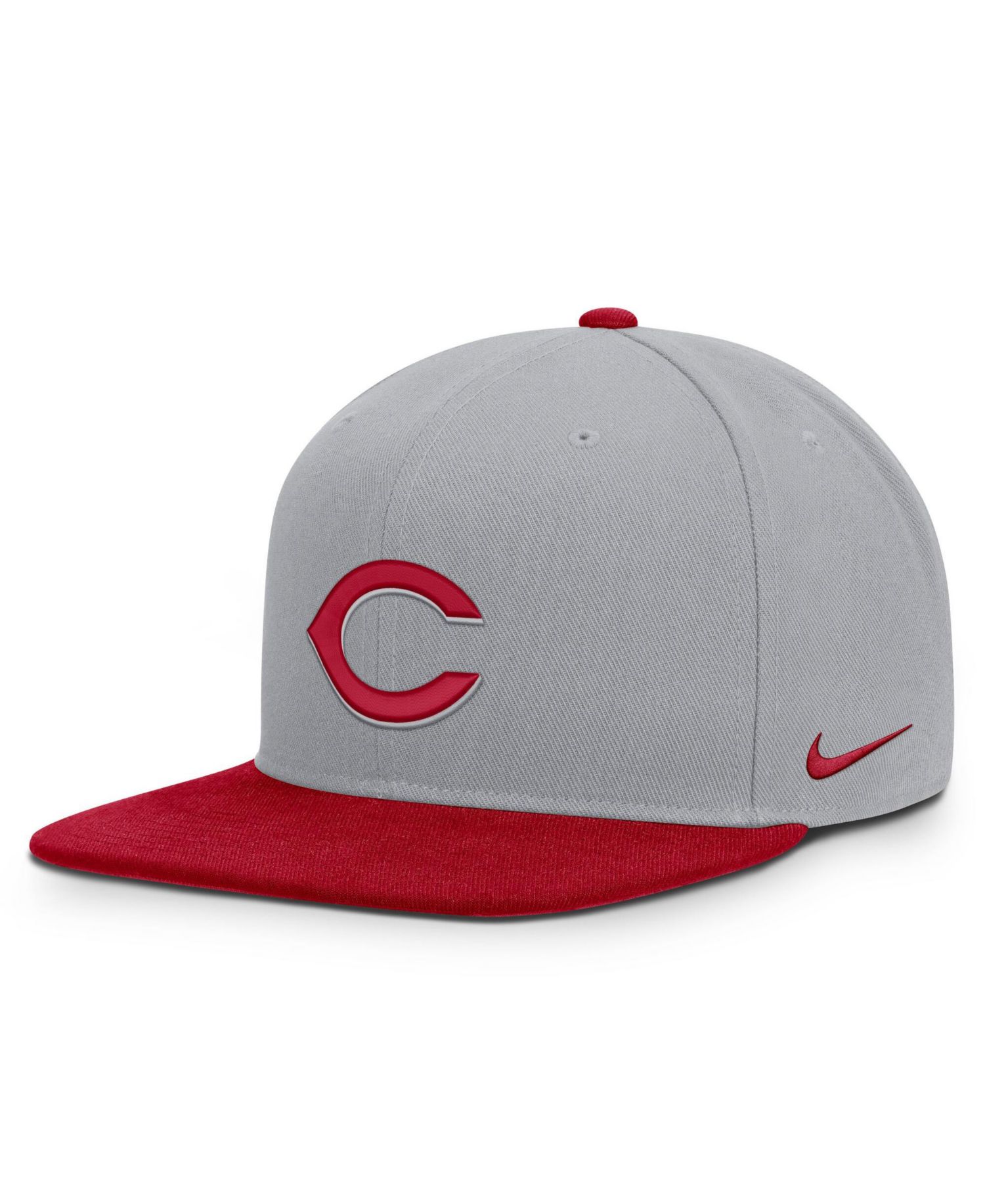 Men's Gray/Red Cincinnati Reds Primetime Pro Dri-FIT snapback Hat