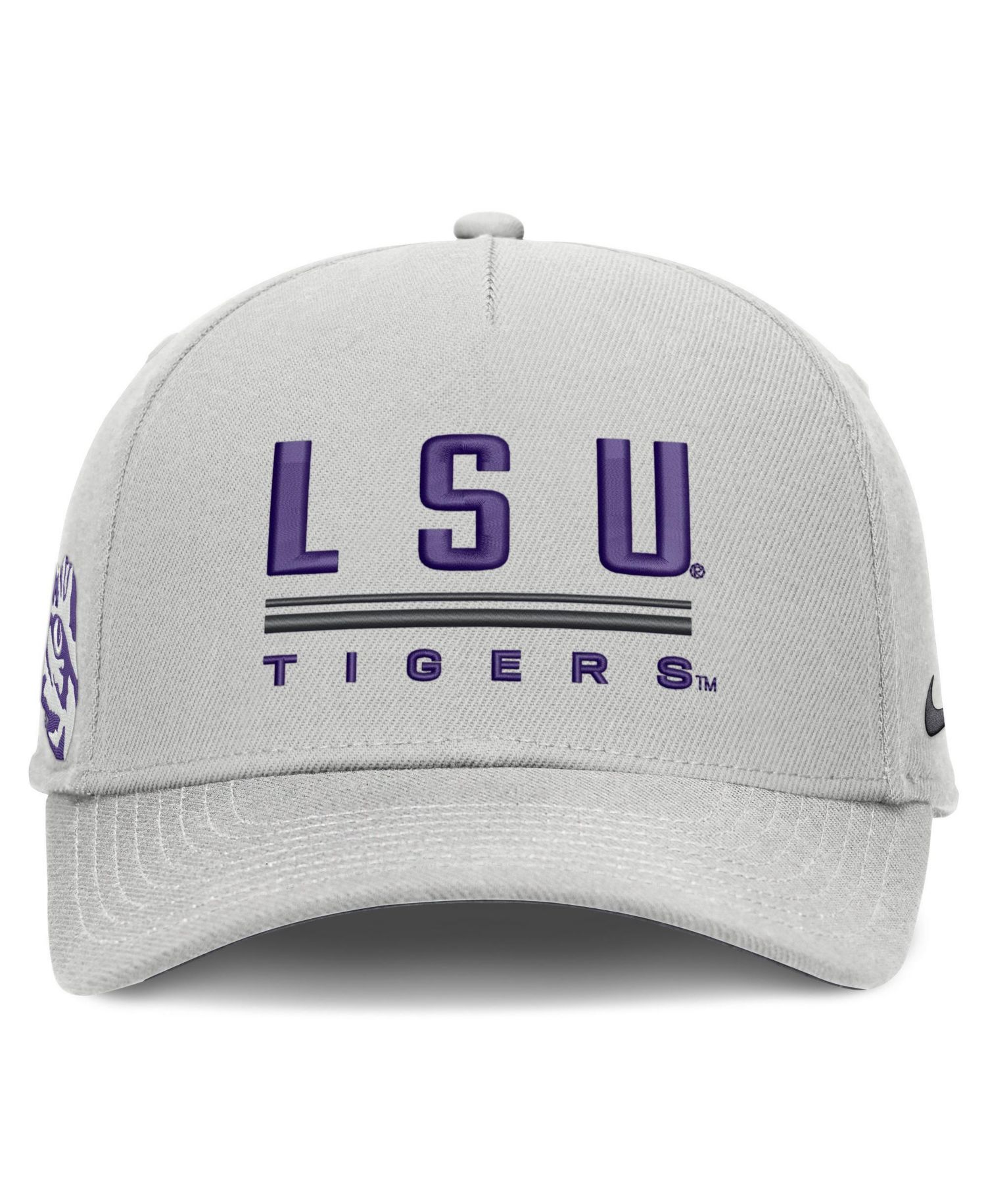 Men's Gray LSU Tigers 2026 Sideline Dri-FIT Rise Adjustable Hat