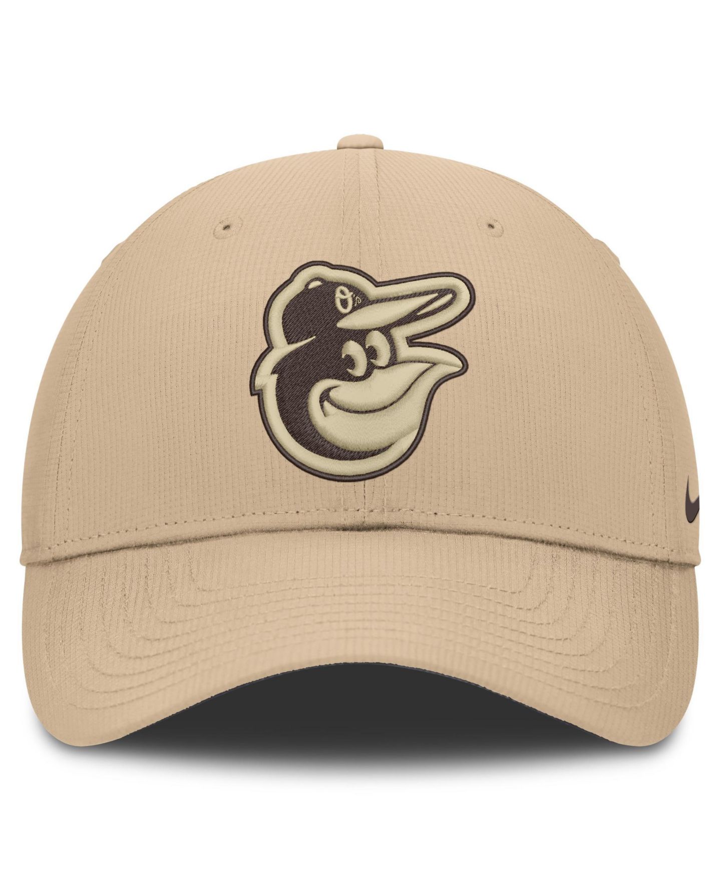 Мужская кепка Nike Khaki Baltimore Orioles Desert Ripstop Club Adjustable Hat — фото 2