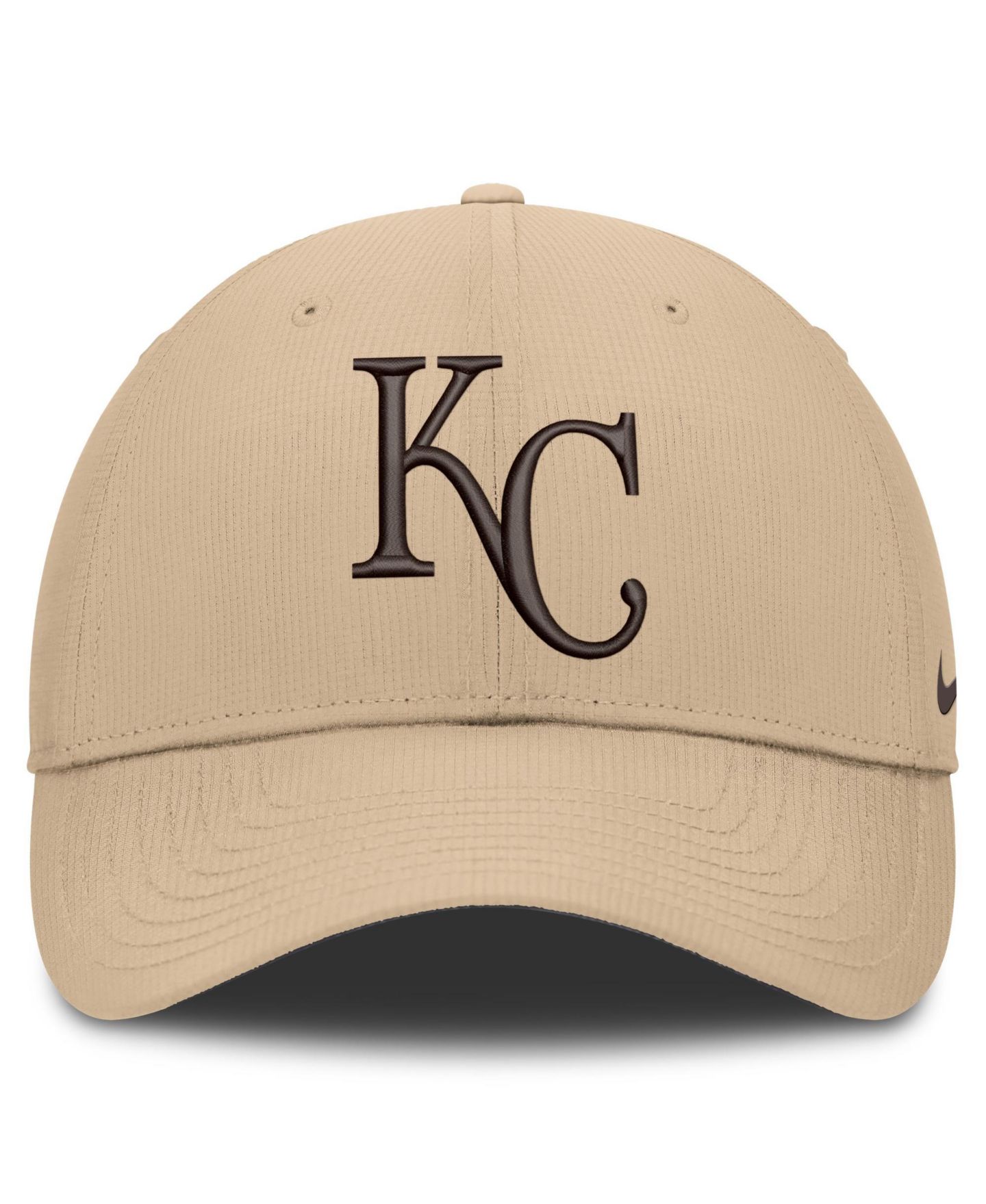 Мужская кепка Nike Khaki Kansas City Royals Desert Ripstop Club Adjustable Hat — фото 2