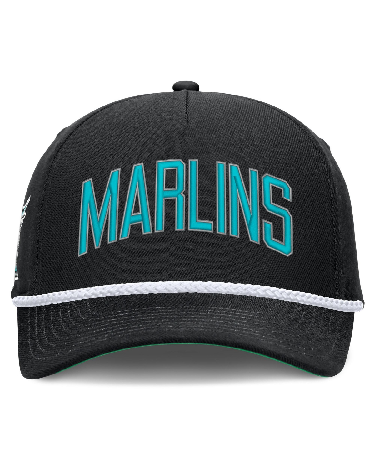 Men's Nike Black Florida Marlins Cooperstown Collection Rise Adjustable Hat