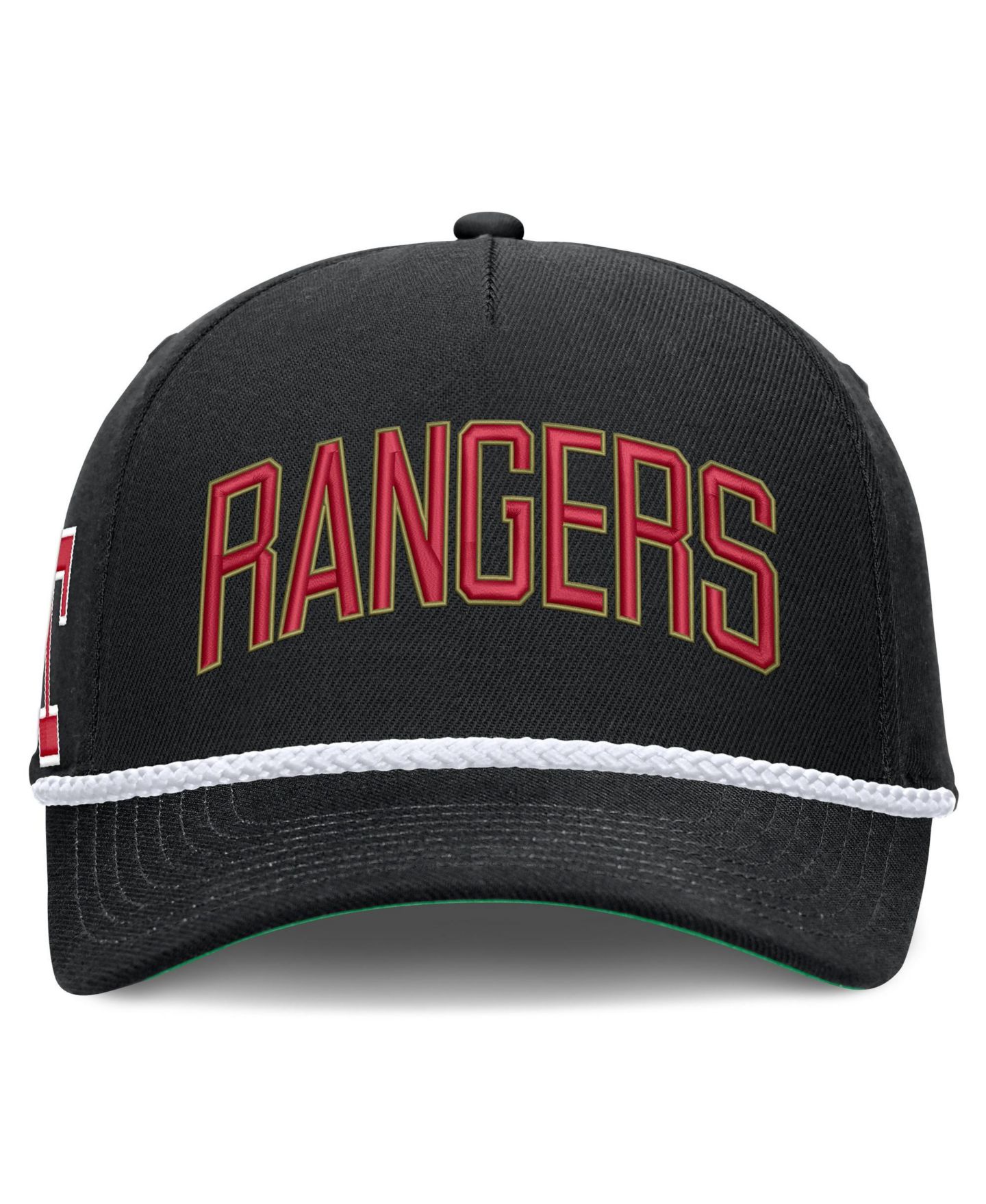 Мужская кепка Nike Black Texas Rangers Cooperstown Collection Rise Adjustable Hat — фото 2